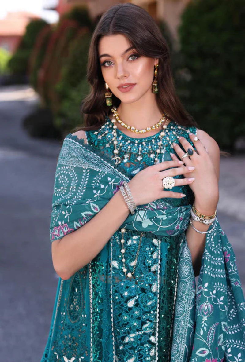 Noor By Saadia Asad - Schiffli Laserkari - D8  Zarish