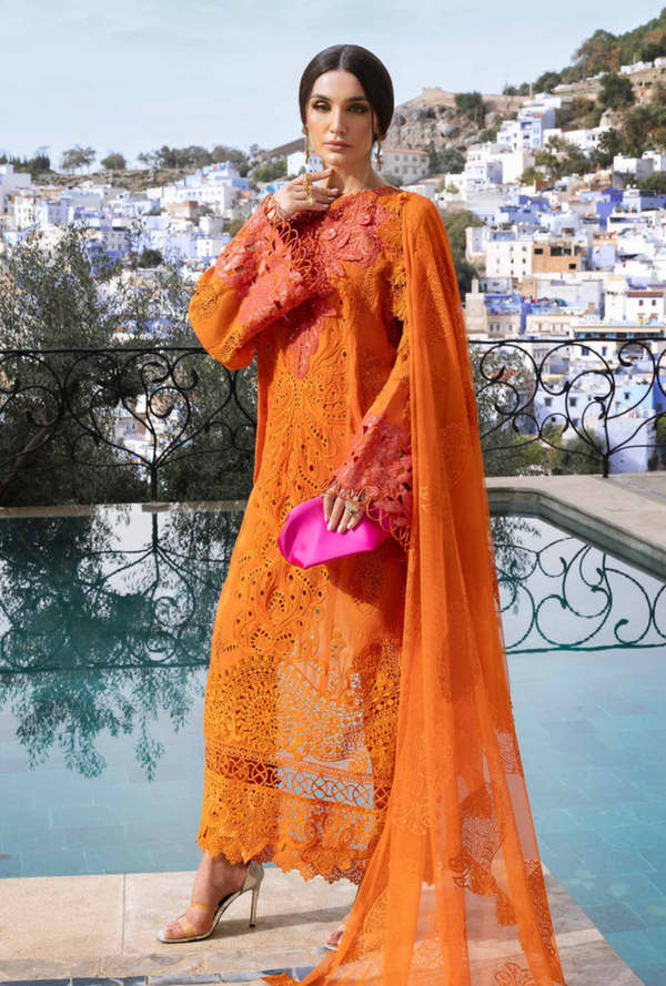 D-2505-B - Voyage a`Luxury Unstitched Lawn `25 - Maria.B