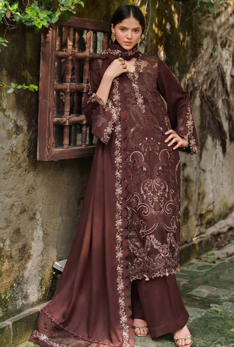 Aima-10 - Pashmina Luxe Unstitched - Asifa & Nabeel