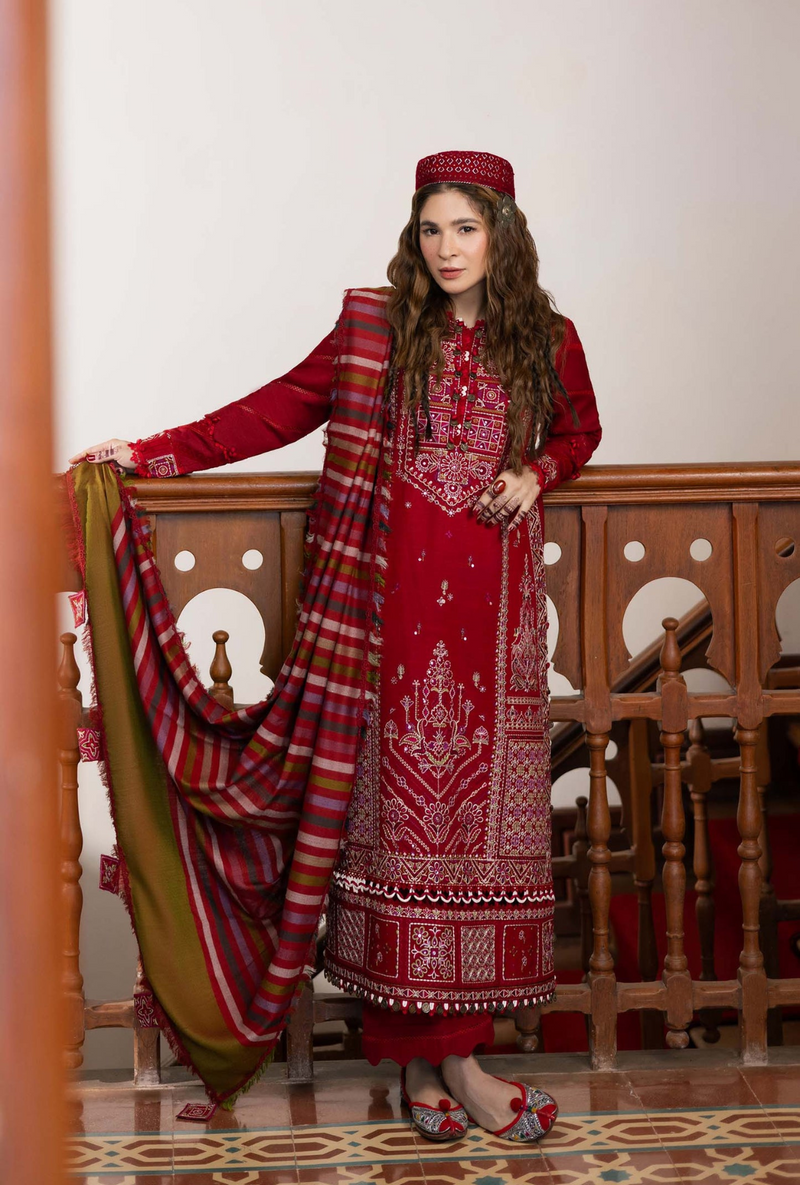 Rose - Winter Shawl`24 - Maryam Hussain