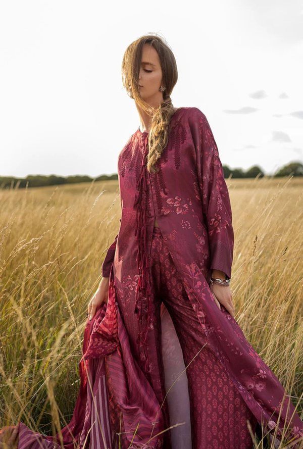 D 10 - Silk Satin Unstitched - Sobia Nazir