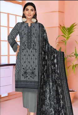 D-90025-A - Khaddar Embroidered - Bin Sudais