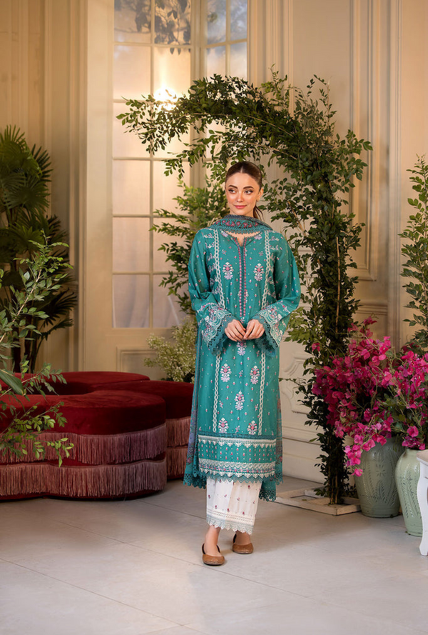 VT25-6A - Vital Unstitched Lawn`25 - Sobia Nazir