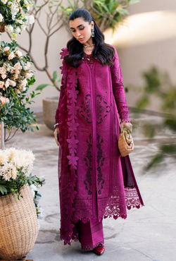 FK-11 Violet - Sahil Luxury Lawn `25 - Qalamkar