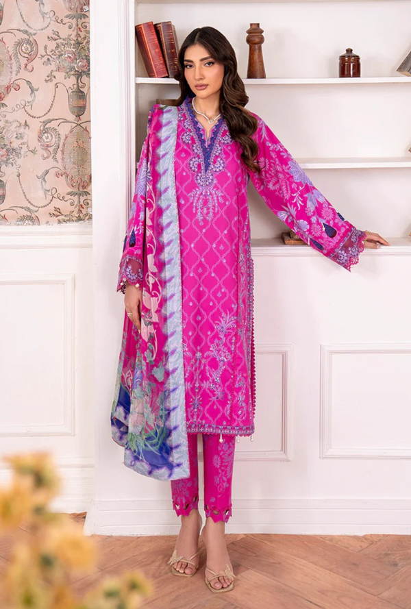 Novah 6A - Aezel Embroidered Cambric - Roheenaz