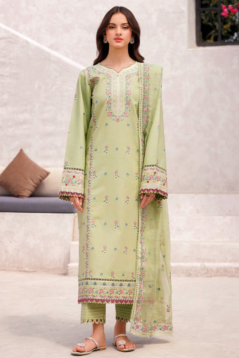 Tropical Orchid - Bahar Embroidered Lawn - Farasha