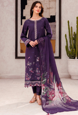 Whimsy Dreams - Bahar Embroidered Lawn - Farasha