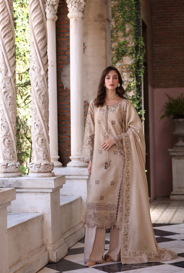 Caramel Mist - Noor Winter Pashmina Shawls - Noor by Saadia Asad