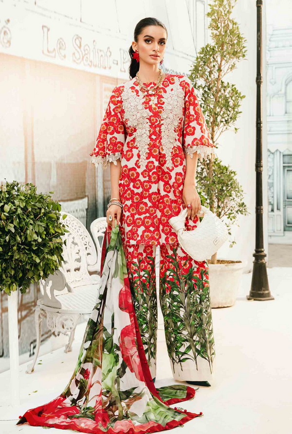 D06-B - M.Prints Unstitched Lawn - Maria .B