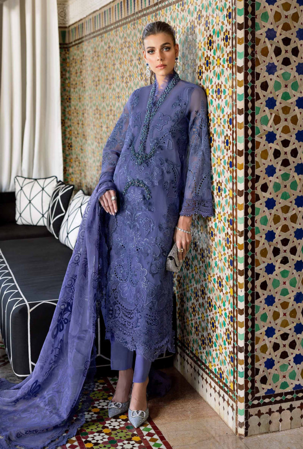 D-2506-B - Voyage a`Luxury Unstitched Lawn `25 - Maria.B