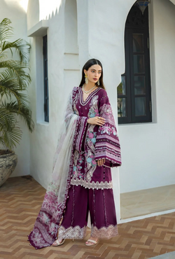 ETS - 06B Azotic - Signature Embroidered Lawn - Elaf Premium