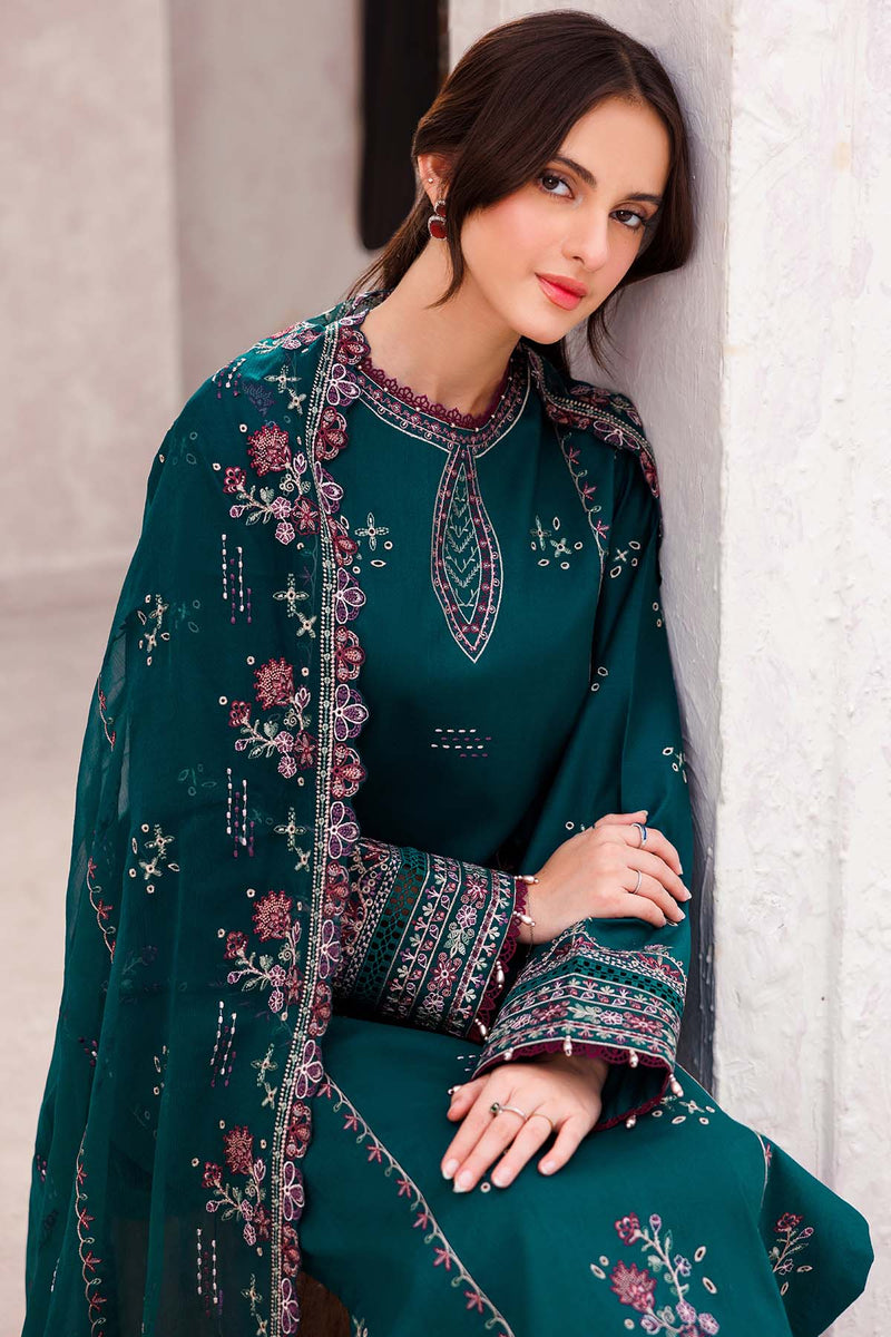 Jade Bliss - Bahar Embroidered Lawn - Farasha