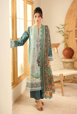 RNZ02B Shafia - Pareesa Printed Cambric - Roheenaz