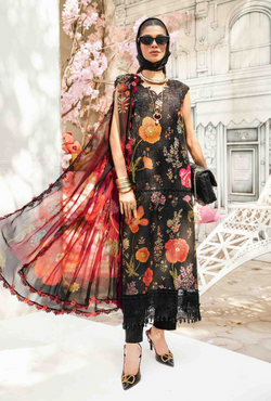 D07-B - M.Prints Unstitched Lawn - Maria .B