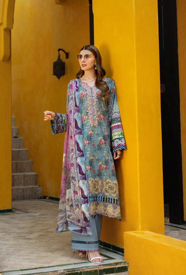 ETS - 07B Glory - Signature Embroidered Lawn - Elaf Premium