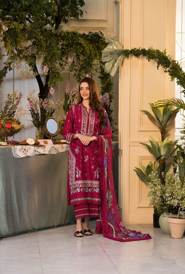 VT25-7B - Vital Unstitched Lawn`25 - Sobia Nazir