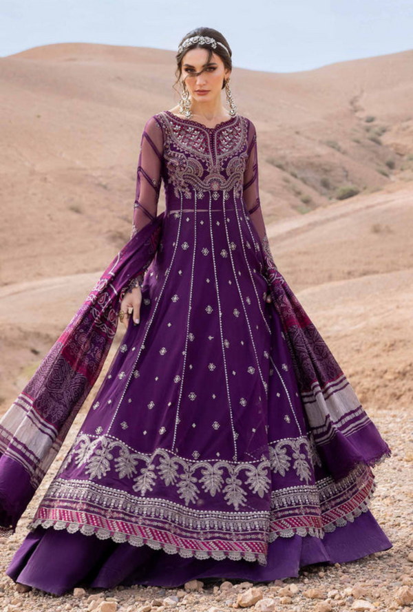 D-2507-B - Voyage a`Luxury Unstitched Lawn `25 - Maria.B