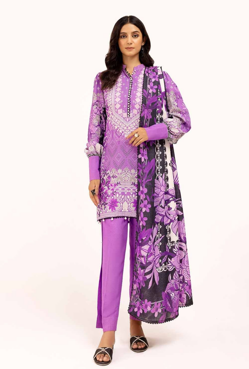 AY-42002 - 3 Pc Unstitched Printed - Gul Ahmed