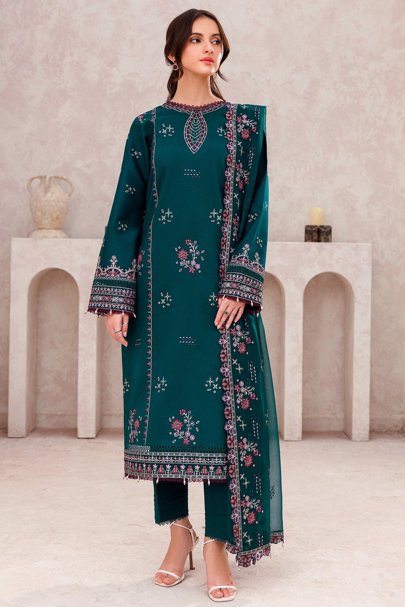 Jade Bliss - Bahar Embroidered Lawn - Farasha