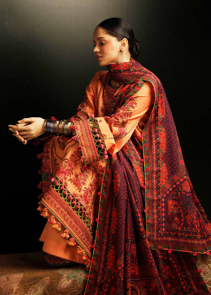 Hussain Rehar - Khaddar Shawl - Sunrise