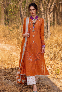 SHAMS-B - Unstitched Luxury Lawn`25 - Saira Shakira