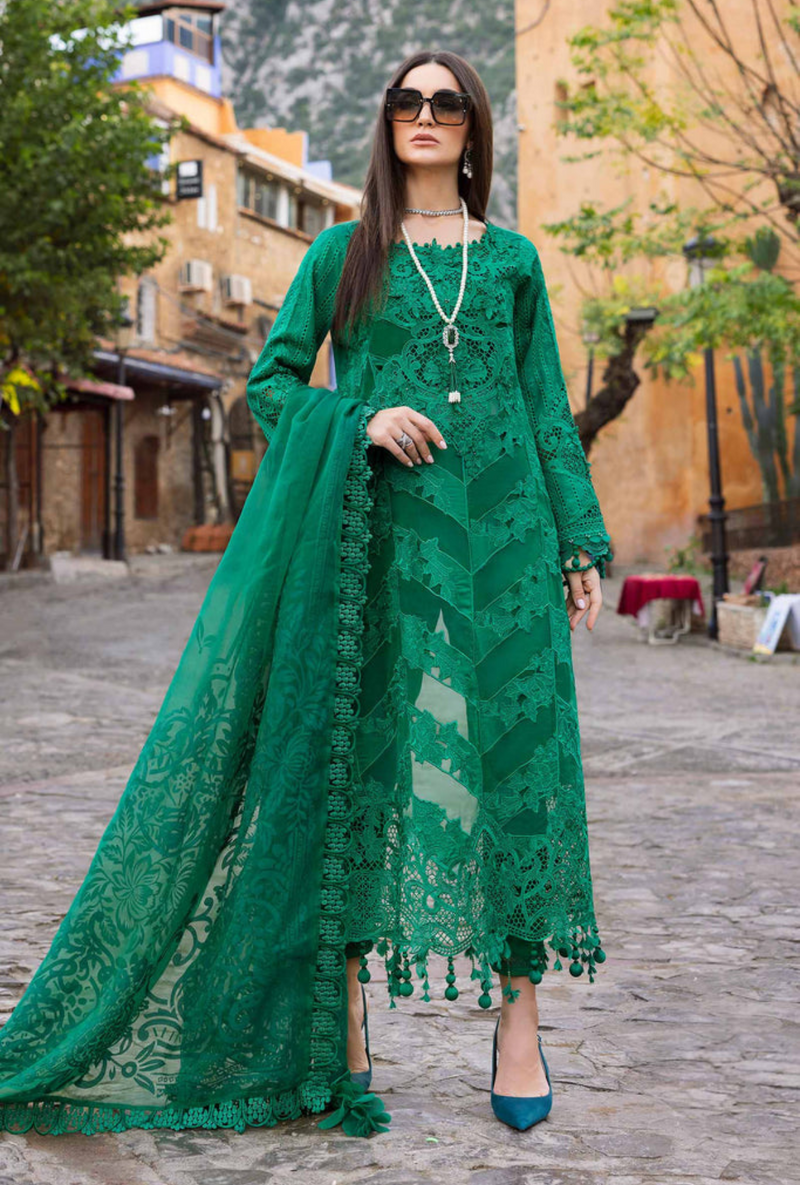 D-2508-B - Voyage a`Luxury Unstitched Lawn `25 - Maria.B