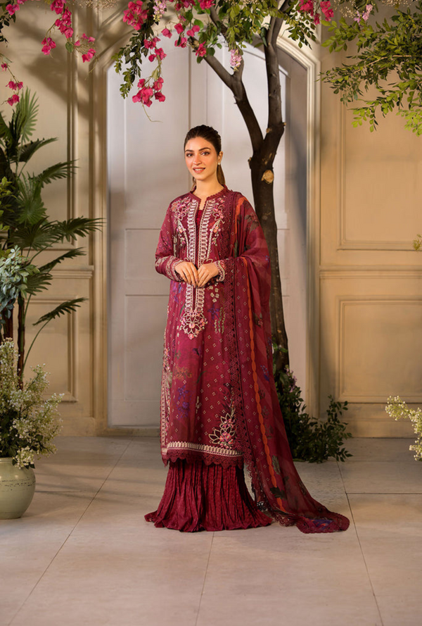 VT25-9A - Vital Unstitched Lawn`25 - Sobia Nazir