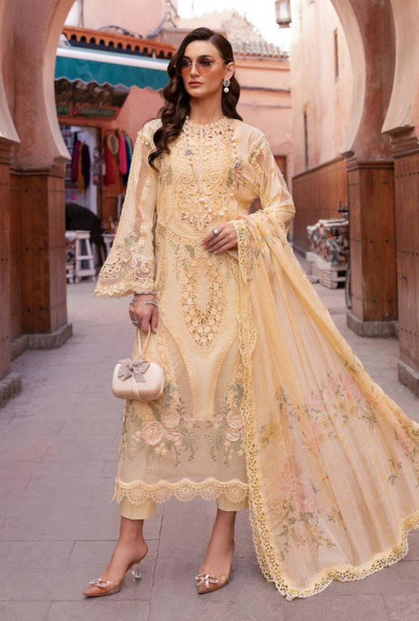 D-2509-A - Voyage a`Luxury Unstitched Lawn `25 - Maria.B