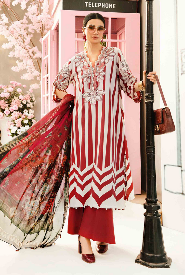 D09-A - M.Prints Unstitched Lawn - Maria .B