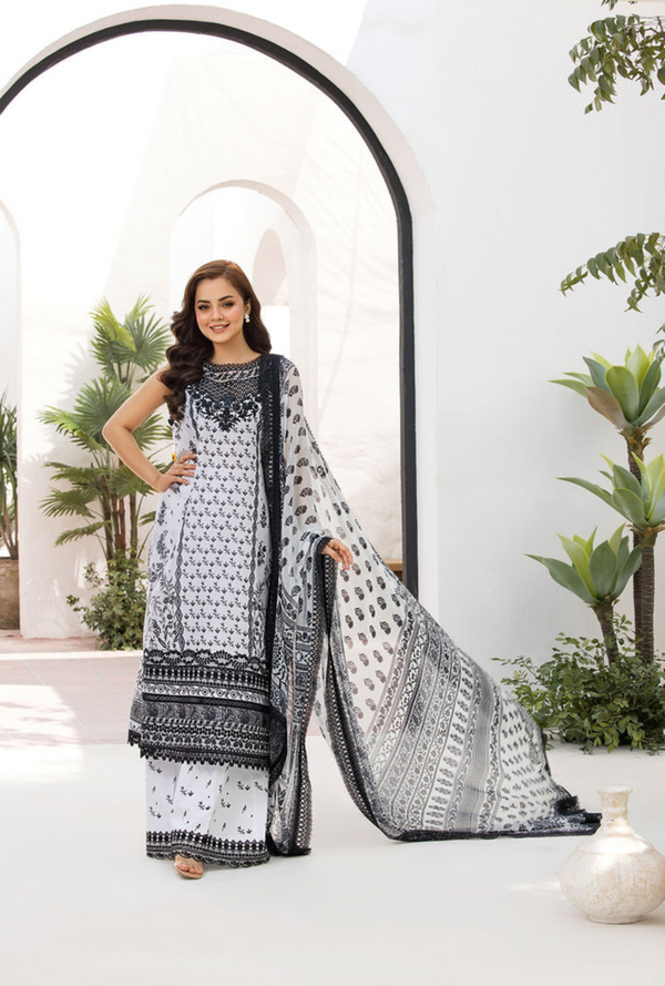 VT25-10A - Vital Unstitched Lawn`25 - Sobia Nazir