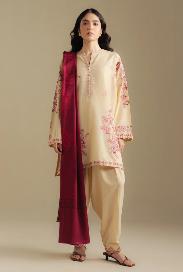 10A-Snow Drop - Coco Winter Unstitched - Zara Shahjahan