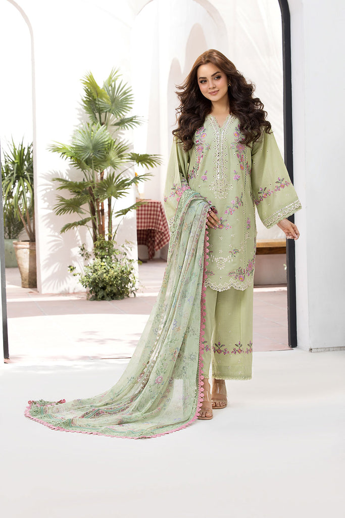 VT25-1A - Vital Unstitched Lawn`25 - Sobia Nazir