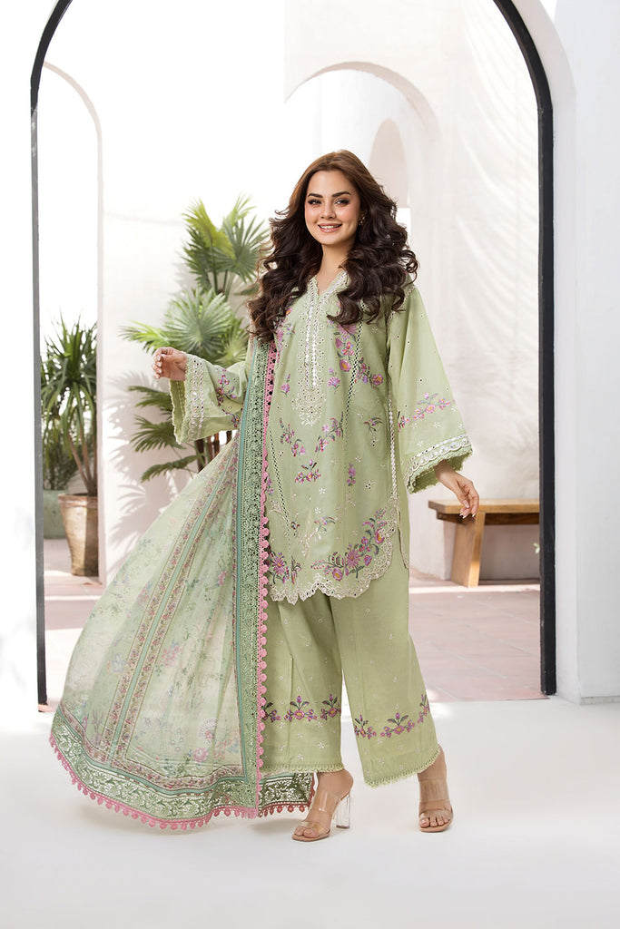 VT25-1A - Vital Unstitched Lawn`25 - Sobia Nazir