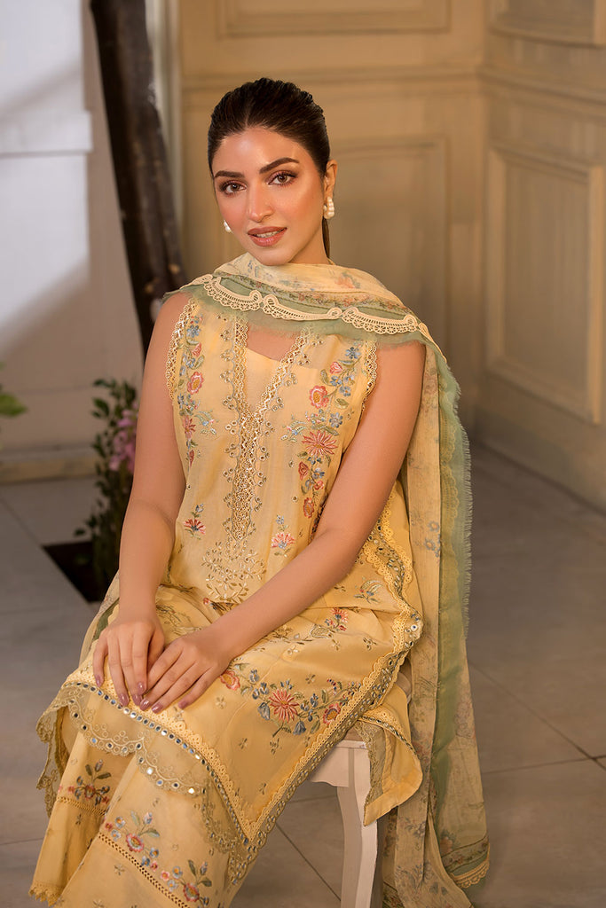 VT25-1B - Vital Unstitched Lawn`25 - Sobia Nazir