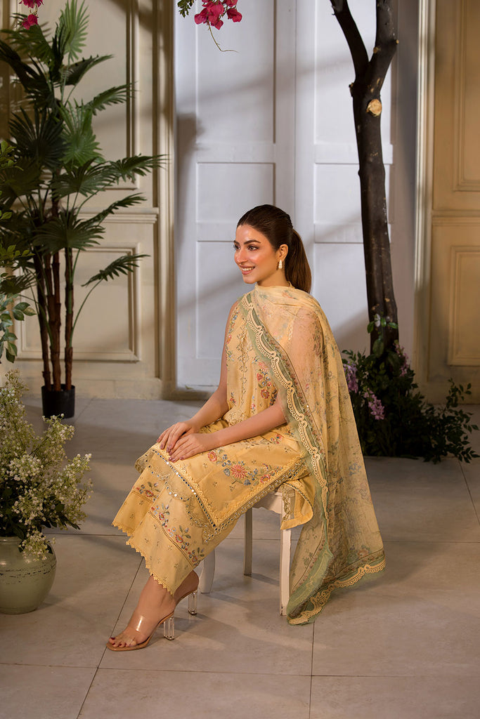 VT25-1B - Vital Unstitched Lawn`25 - Sobia Nazir