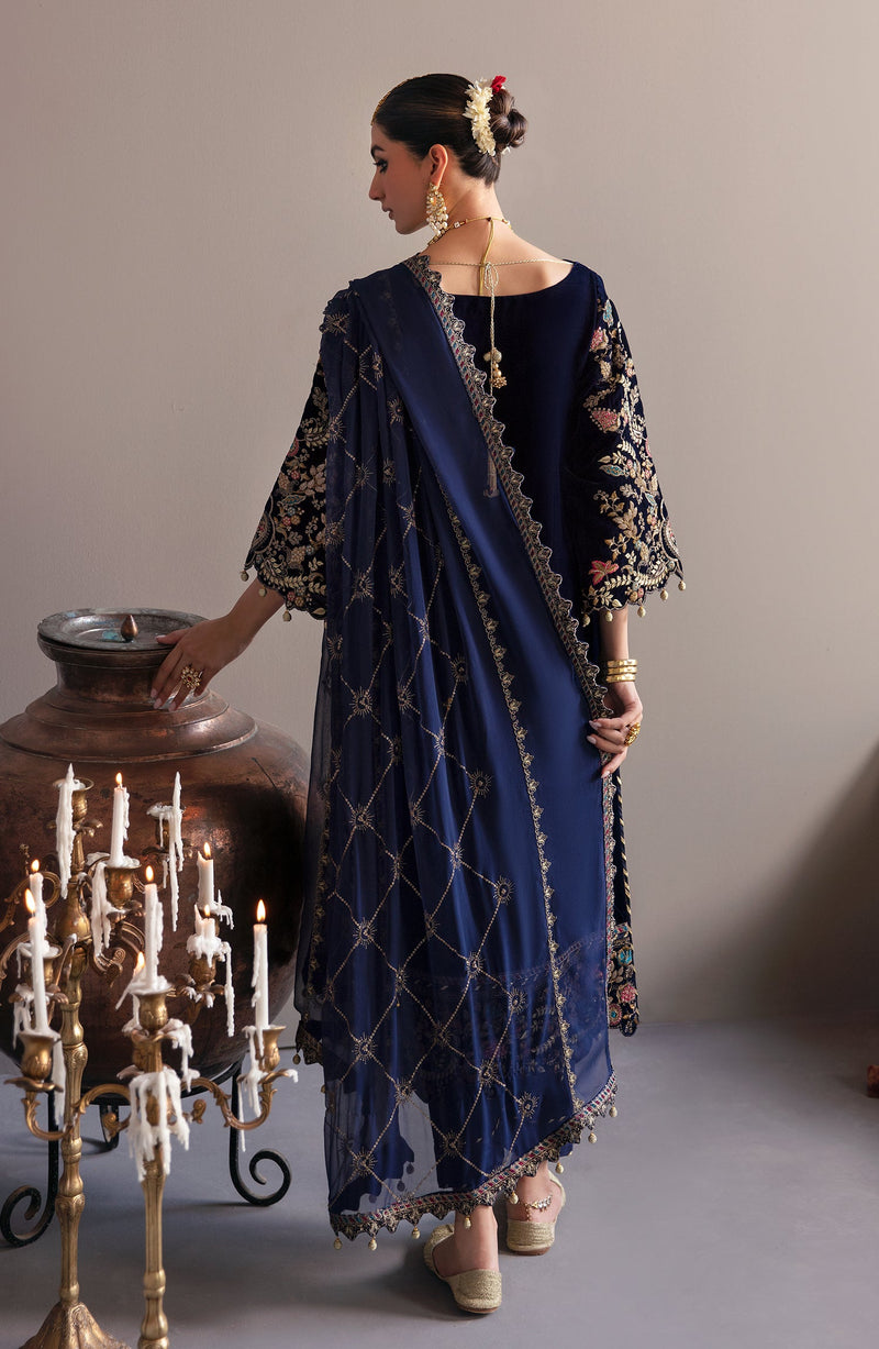 Roshni - Saanjh Unstitched velvet - Emaan Adeel