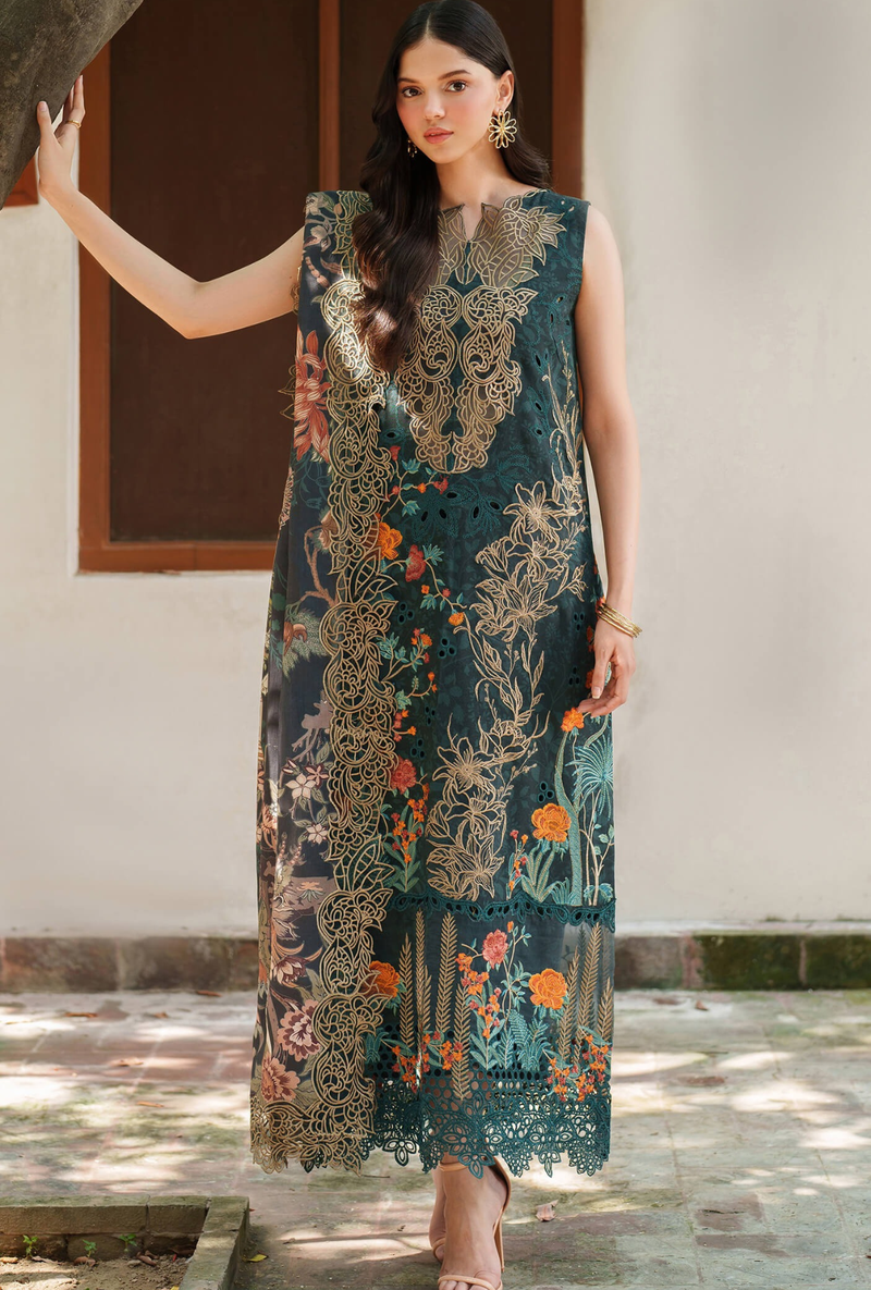 Nora-01 - Pashmina Luxe Unstitched - Asifa & Nabeel