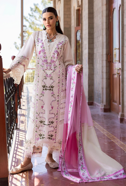 ZERENE 1-A - Bloom Unstitched Lawn - Saira Shakira