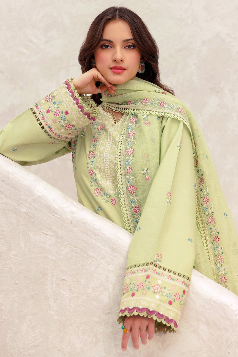 Tropical Orchid - Bahar Embroidered Lawn - Farasha