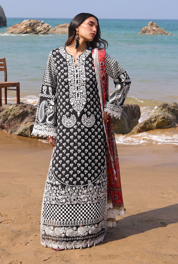 SL-75 Anoud - Hania Luxury Lawn `25 - Imrozia