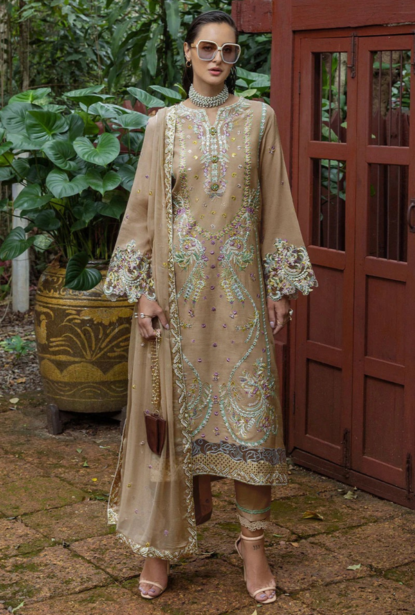 Ardena - Nuvera Unstitched Raw Silk - Mushq Hemline