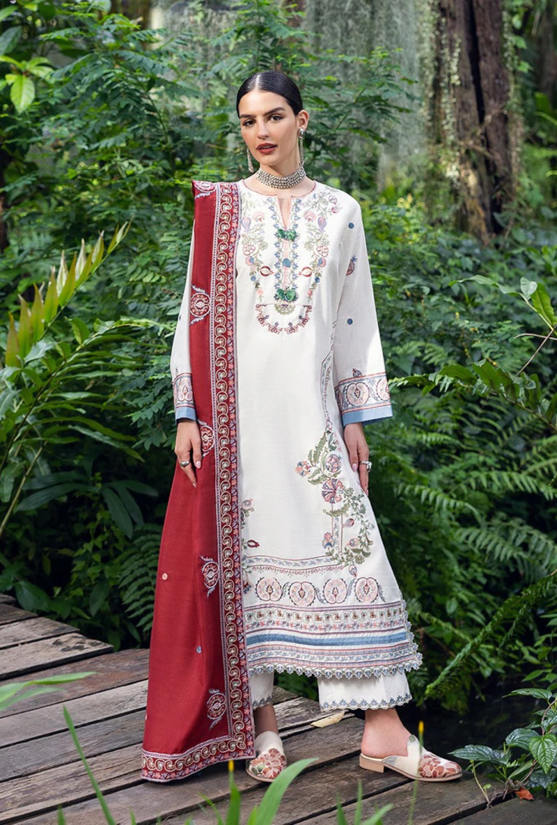 Coper Blaze - Symphony Karandi Unstitched - Mushq Hemline