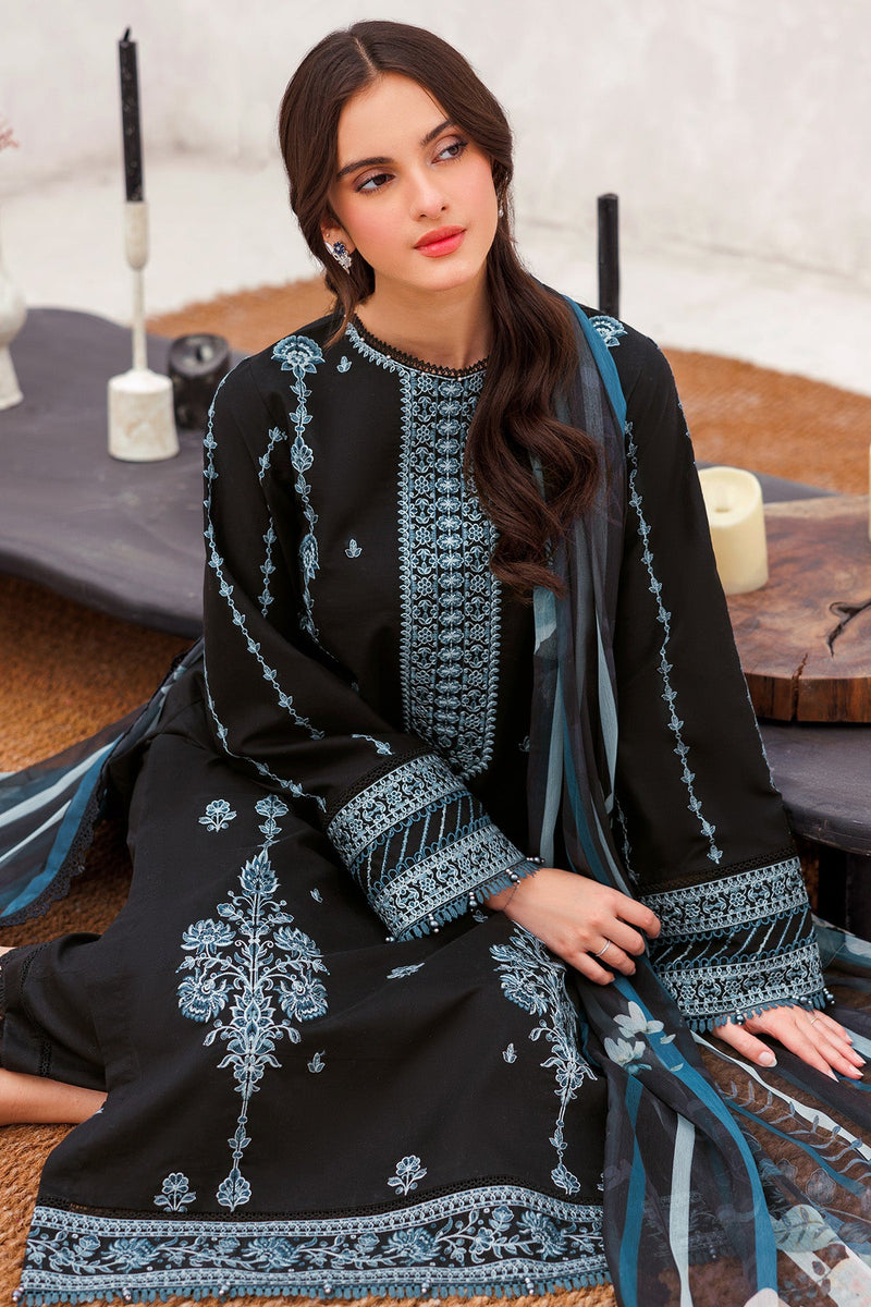 Opal Mirage - Bahar Embroidered Lawn - Farasha