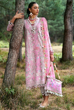 Zayana (ZL25-01 A) - Neelum Unstitched Lawn`25 - Zaha