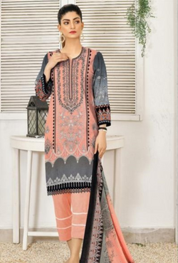 D-90522-A - Dhanak Embroidered - Edenrobe