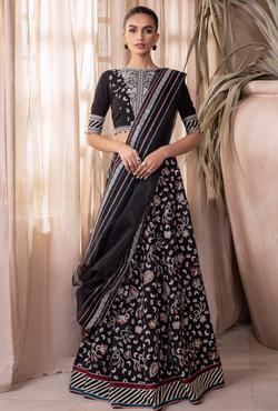 UR-7015 - Embroidered Raw Silk - Jazmin