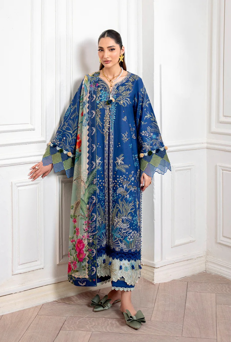 Insha 1A - Aezel Embroidered Cambric - Roheenaz