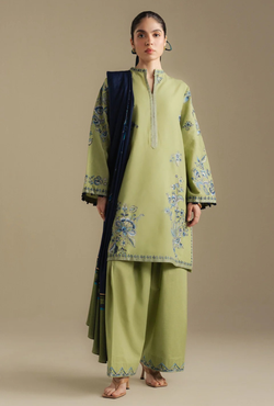 10B-Snow Drop - Coco Winter Unstitched - Zara Shahjahan