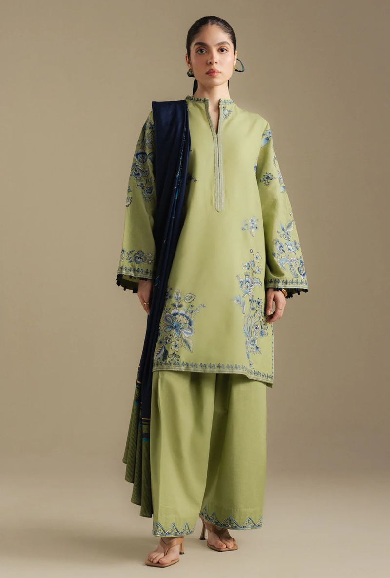 10B-Snow Drop - Coco Winter Unstitched - Zara Shahjahan
