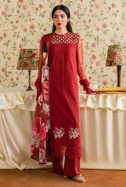 Gulaal (MVL 25-20) - Meraki Vintage Unstitched - Asifa And Nabeel